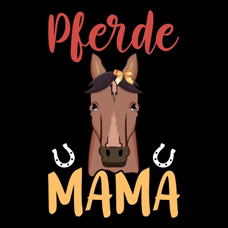 Chevaux Maman avec motif fer à cheval