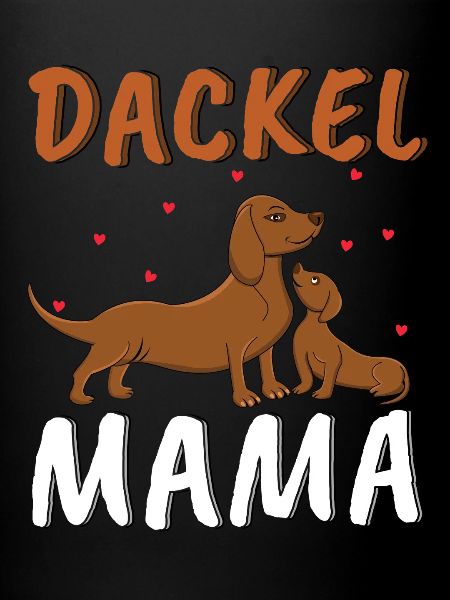 Aimant Teckel Maman Illustration