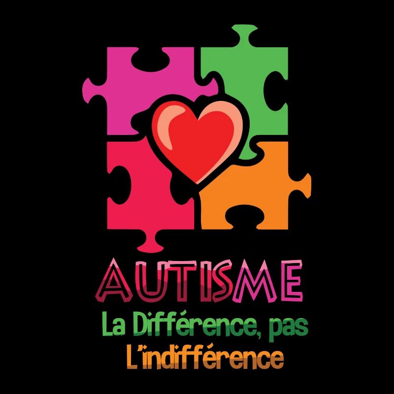 Autismus Herz Puzzle La Différence