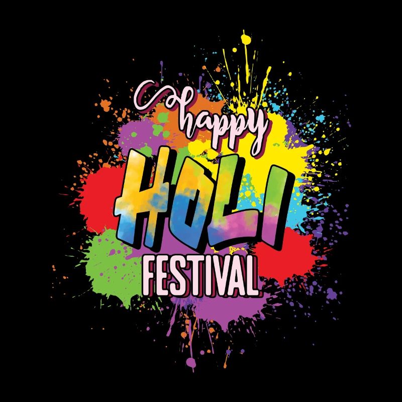 Joyeux festival Holi Explosion de couleurs