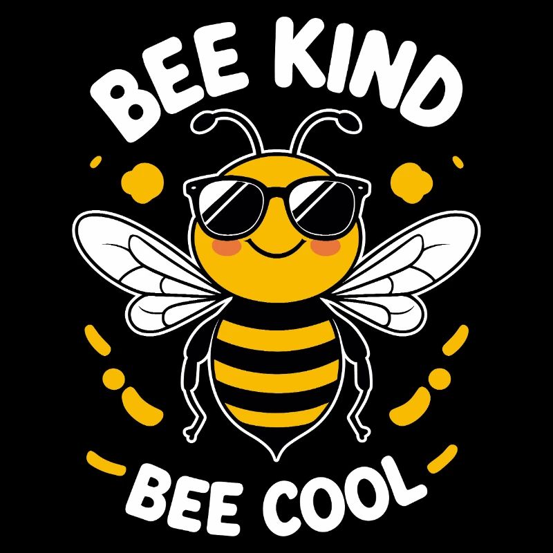 Drôle d’abeille avec des lunettes de soleil