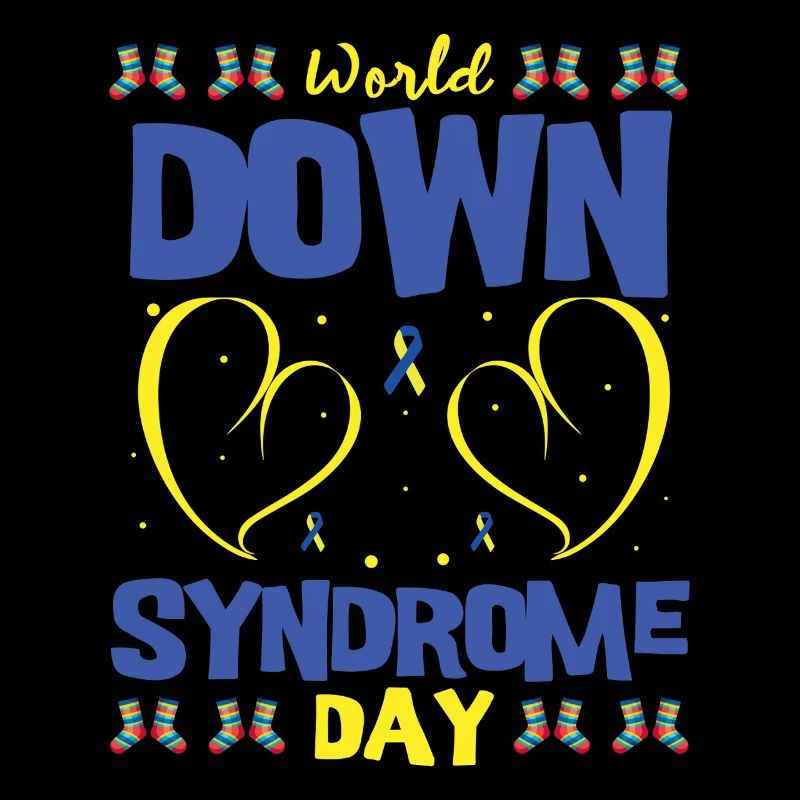 Welt Down Syndrom Tag Design Socken