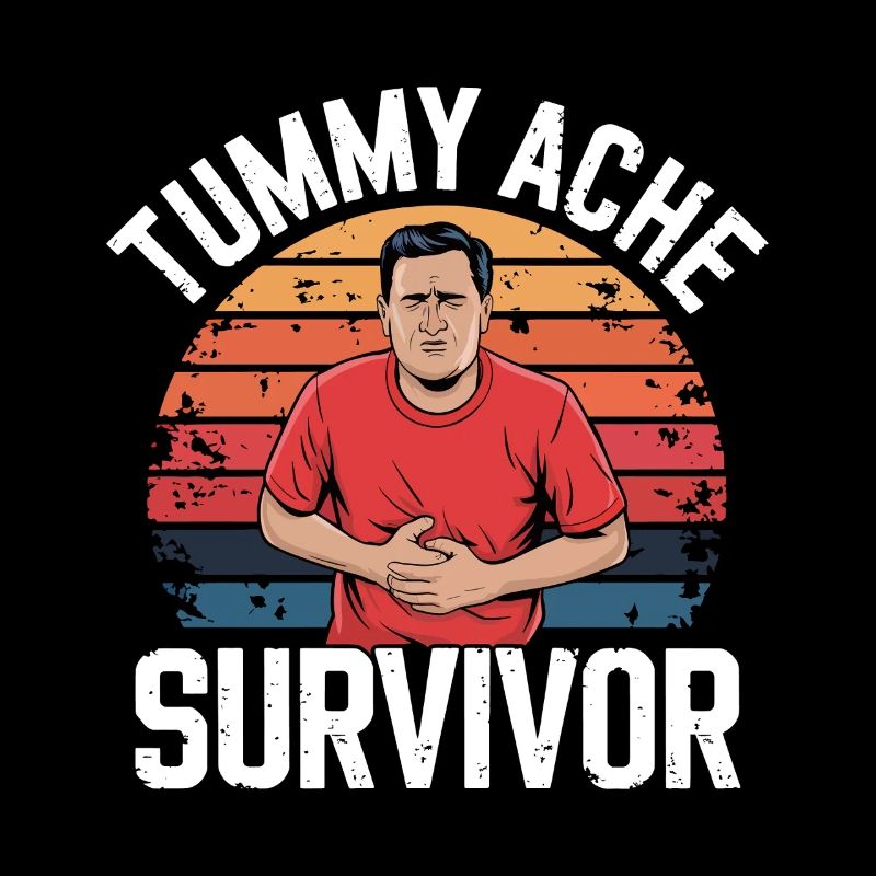 Stomach Ache, Survivor, Humorous Expression