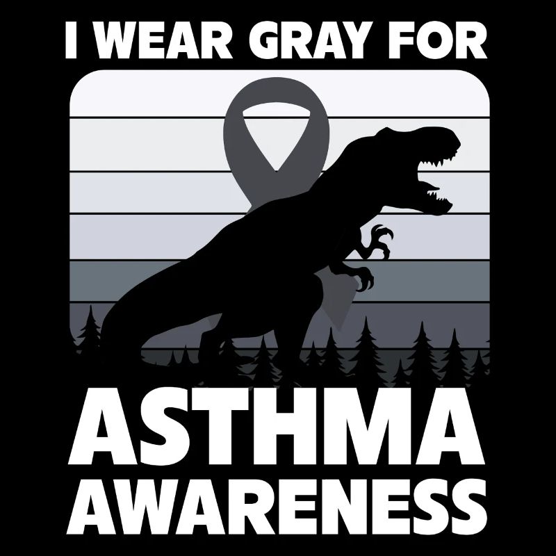 I Wear Gray for Asthma Awareness