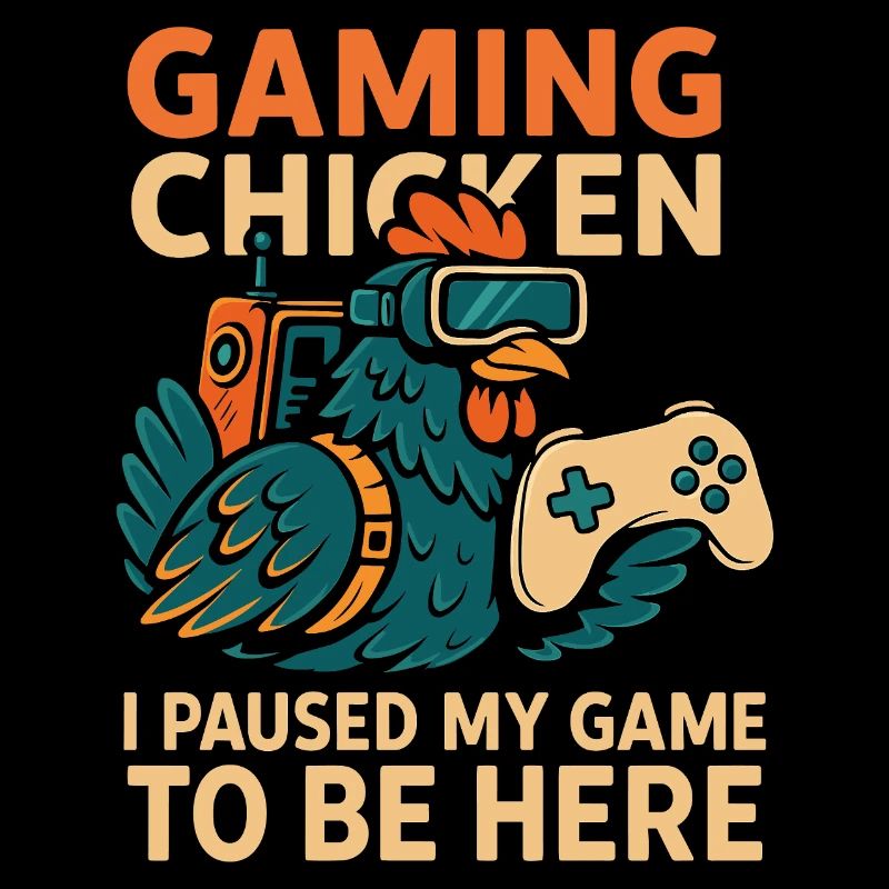 Gaming Chicken with Controller