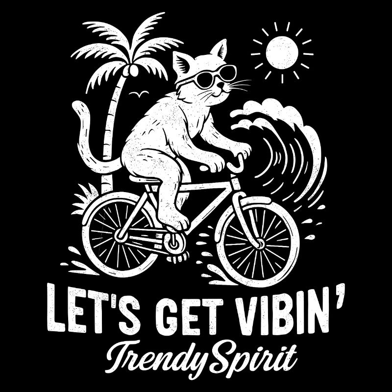 Fahrradfahrende Katze