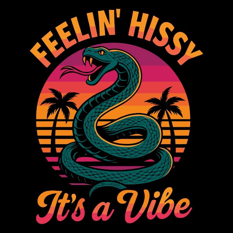 Feelin' Hissy Snake Sunset Design