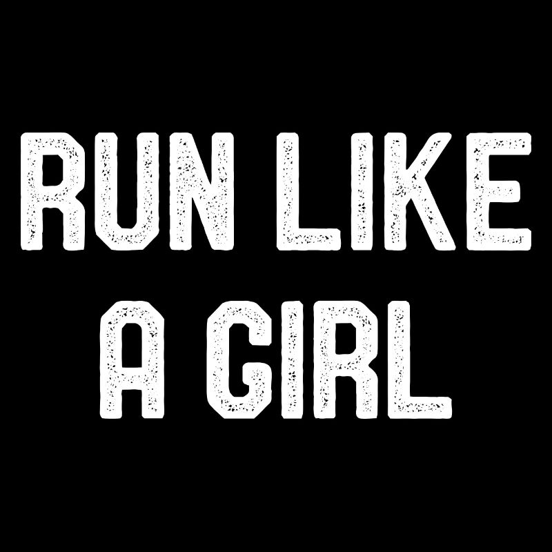 Courir comme une fille courir un jogging Marathon