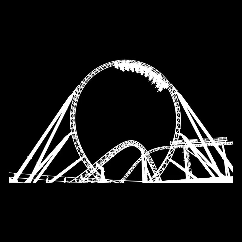 Achterbahn Rummel Looping Jahrmarkt Kirmes