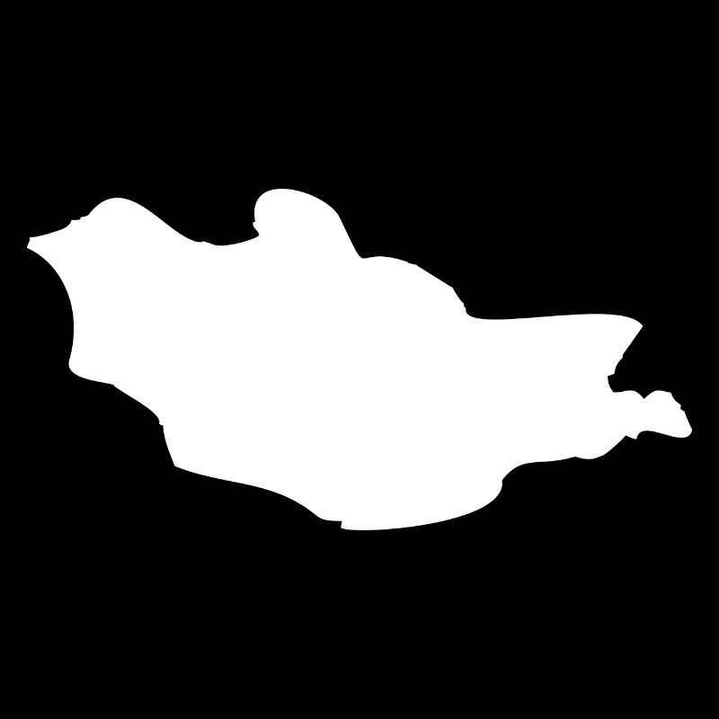 Drapeau de la carte de la Mongolie