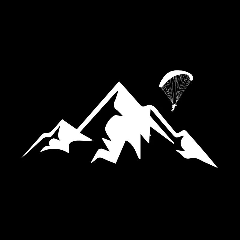 Paragleiter mit Berge Paraglider Paragliding