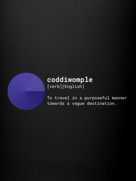 Coddiwomple - white