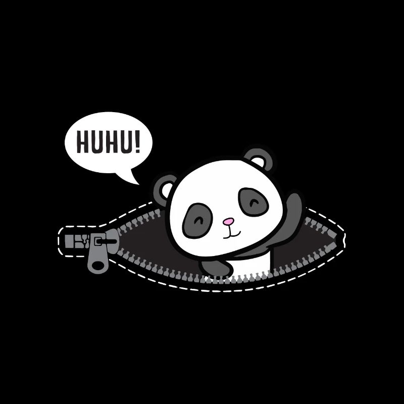 Huhu Ich bin da Baby Panda Geburt Geschenk