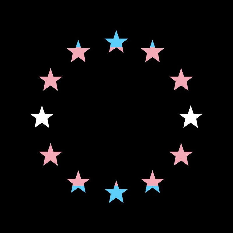 Drapeau europe drapeau arc-en-ciel transgenre