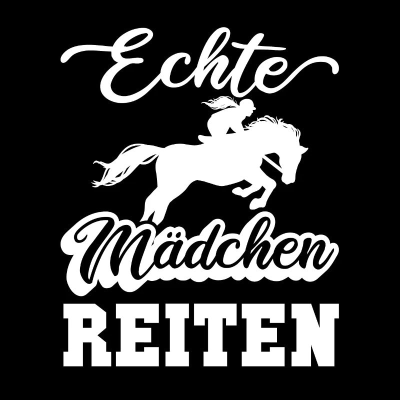 Echte Mädchen Reiten Pferdespruch Reiterspruch