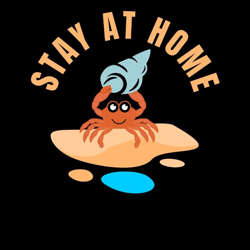 Stay At Home Weltmeister Krabbe Einsiedler Eremit