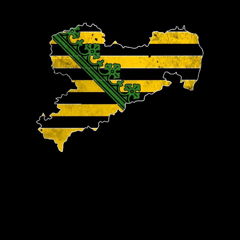 Saxony map logo motif