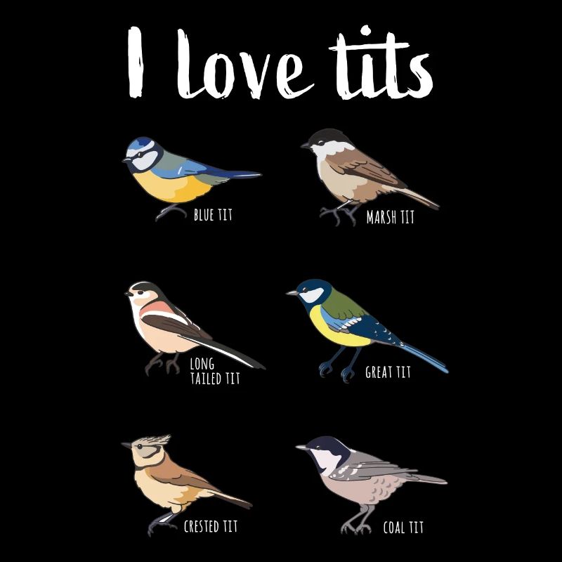 J'adore les seins Drôle Birdwatching Bird Gift