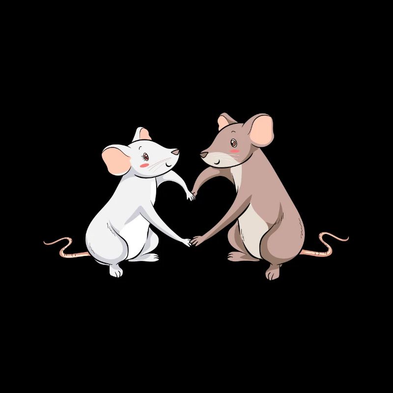 Rats Rat souris Liebe Cadeau
