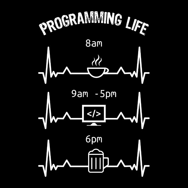 Programmieren Leben Kaffee Code Bier Geschenk