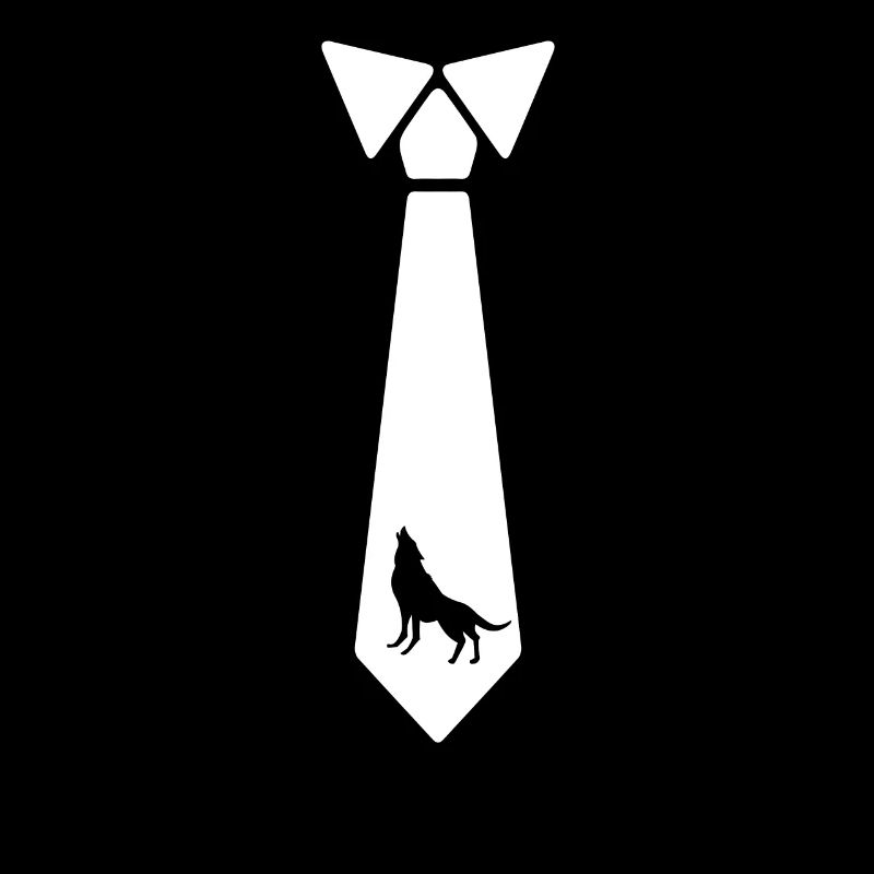 Wolf tie wolves animal dog pack gift