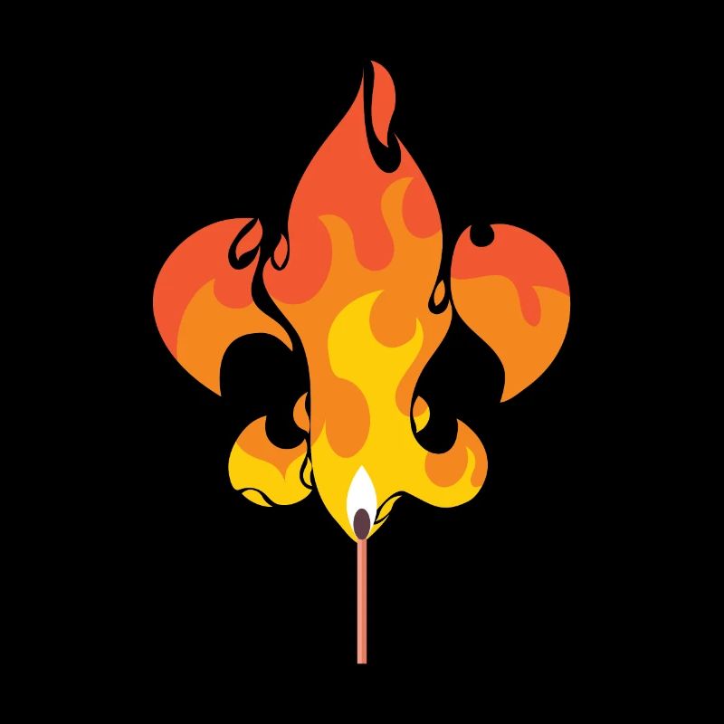Pfadfinder Lilie Fleur De Lis Lagerfeuer Geschenk