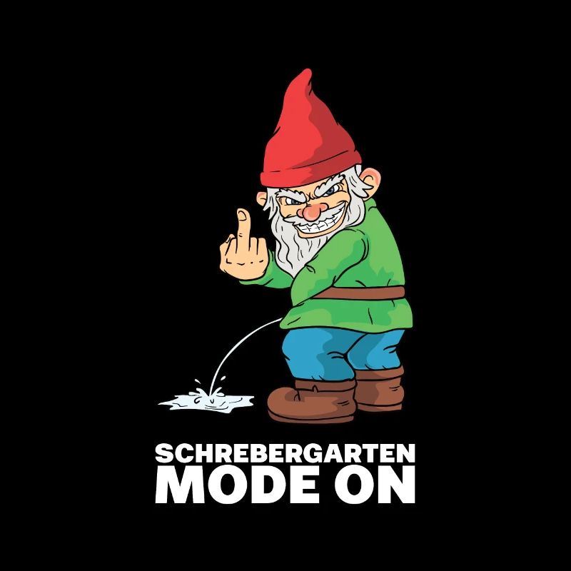 Schrebergarten Mode On Böser Gartenzwerg