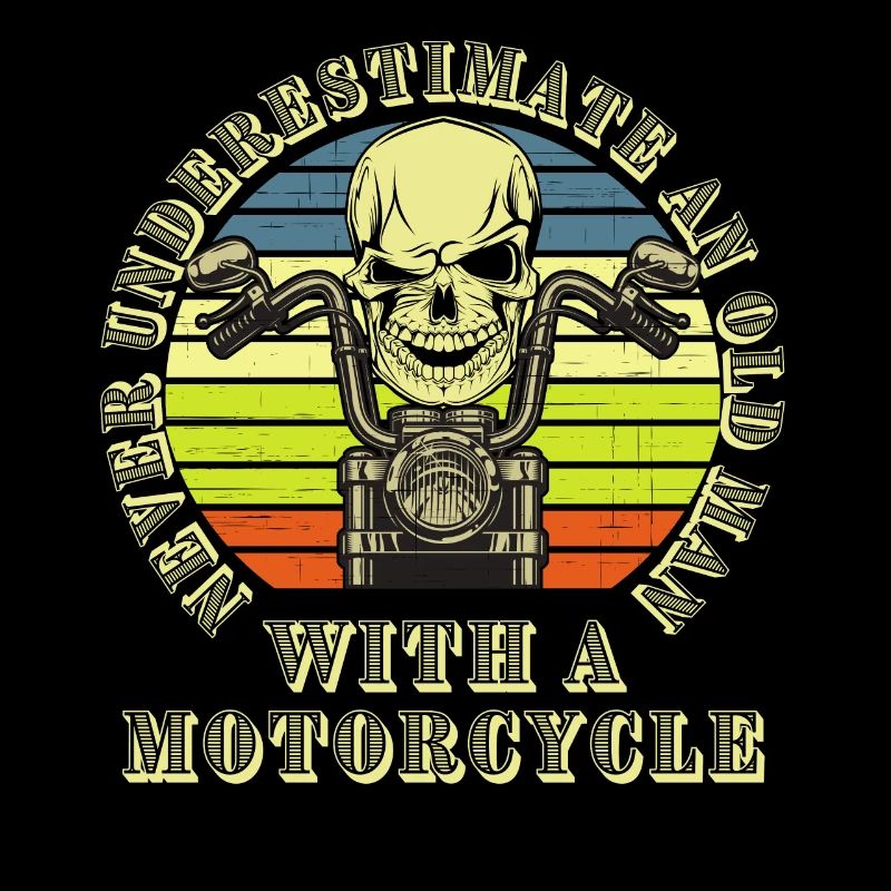 Old Man With A Motorcycle