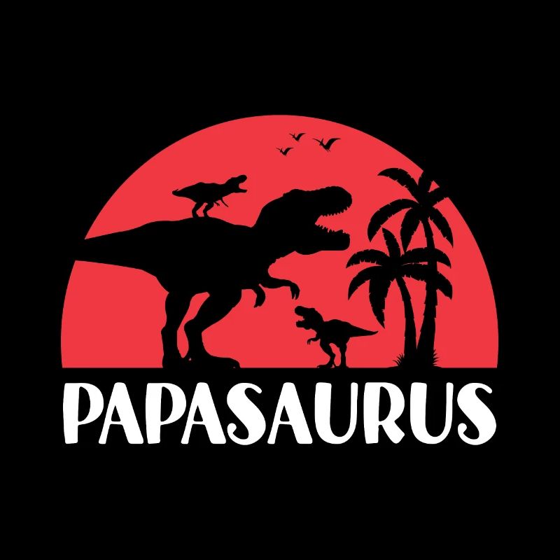 Papasaurus Cadeau Papa T-rex Dinosaure