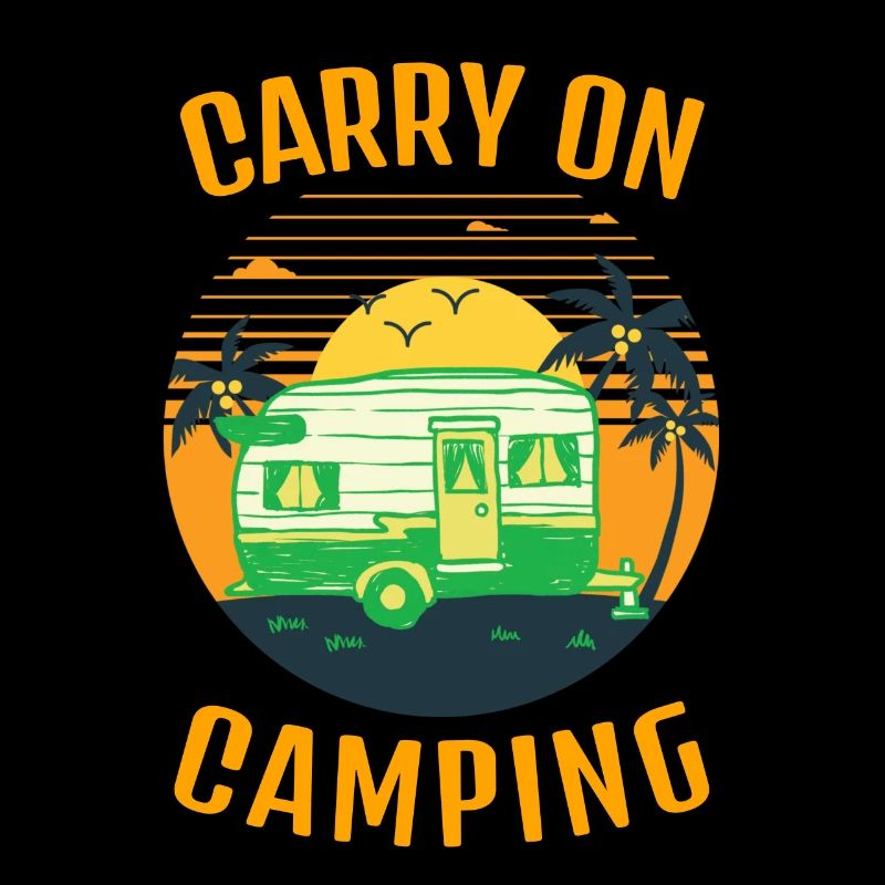 Continuez à camper avec le coucher du soleil