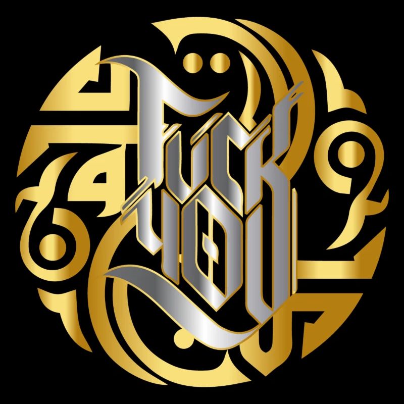 Celtic style typography