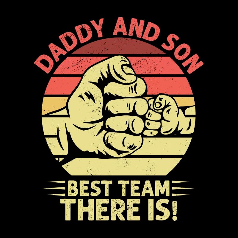 Vater und Sohn bestes Team Vatertag Papa Daddy