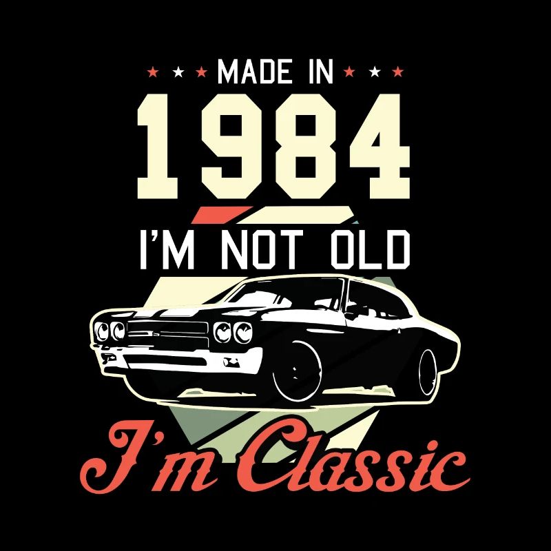 Vintage 1984 84 Anniversaire Rétro Millésime cadeau