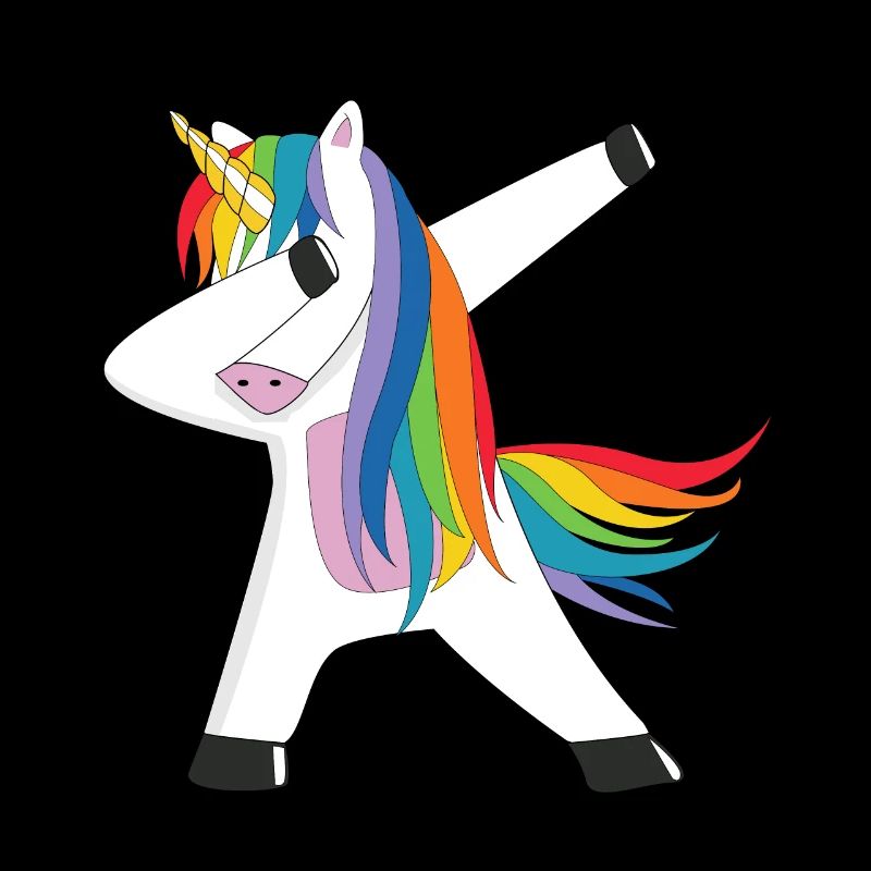 Dabbing Unicorn Dab Einhorn Regenbogen Einhorn