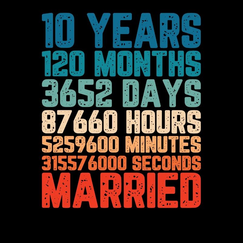 10 years married Wedding Marriage Saying Gift