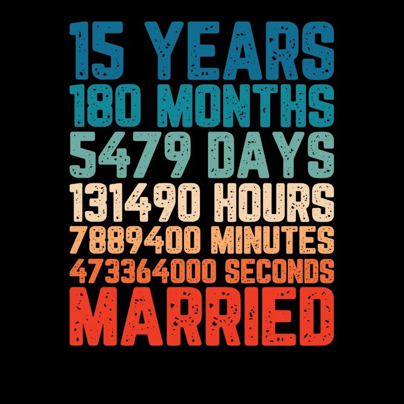 15 ans marié Mariage Mariage Dire Cadeau