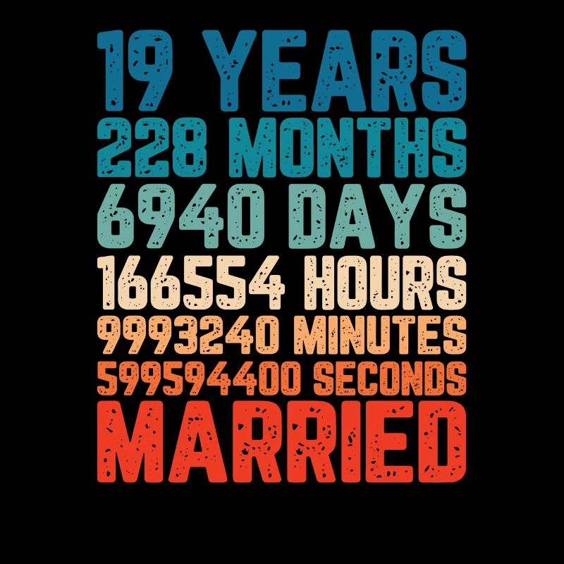 19 ans marié Mariage Mariage Dire Cadeau