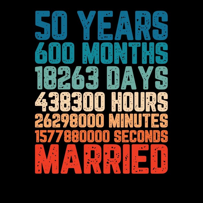 50 years married Wedding Marriage Saying Gift