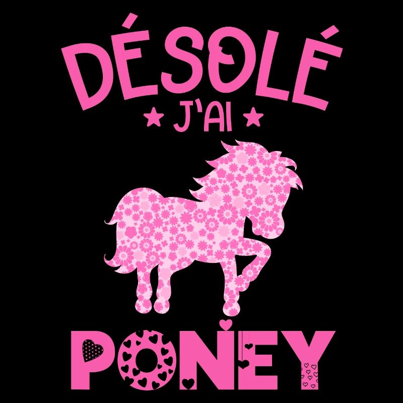 Désolé J'ai Poney Humour Cadeau Cavalière
