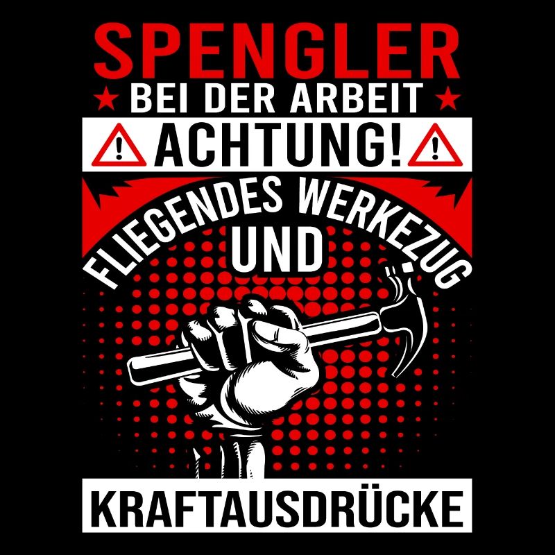 Klempner Spengler bei der Arbeit Handwerker