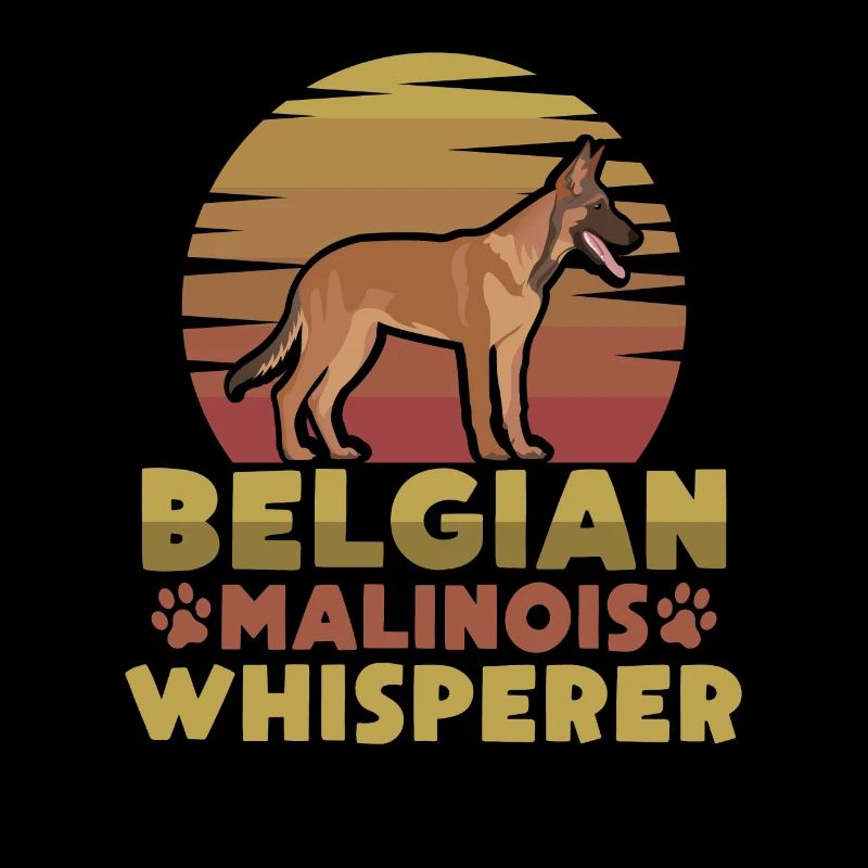 Belgischer Malinois Flüsterer Retro Schäferhund