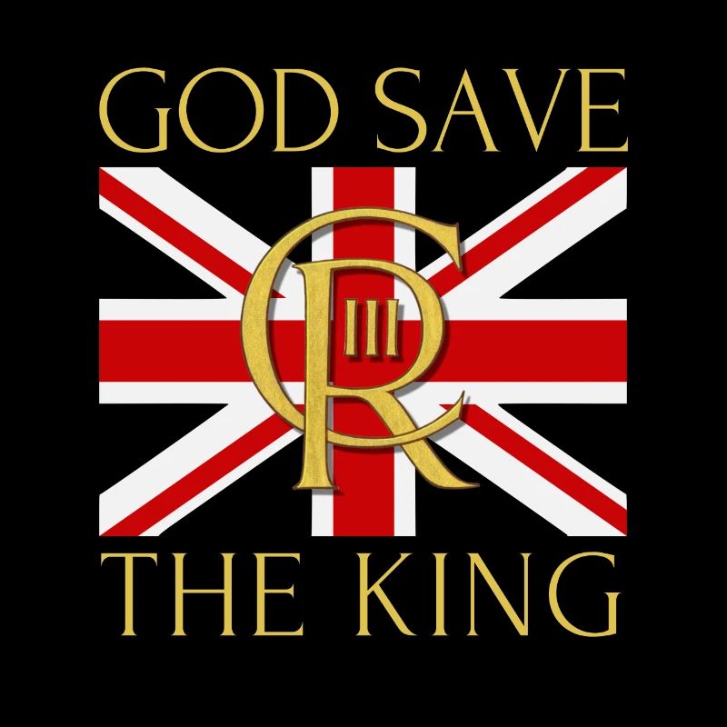 Britischer König Krönung Charles England Flagge