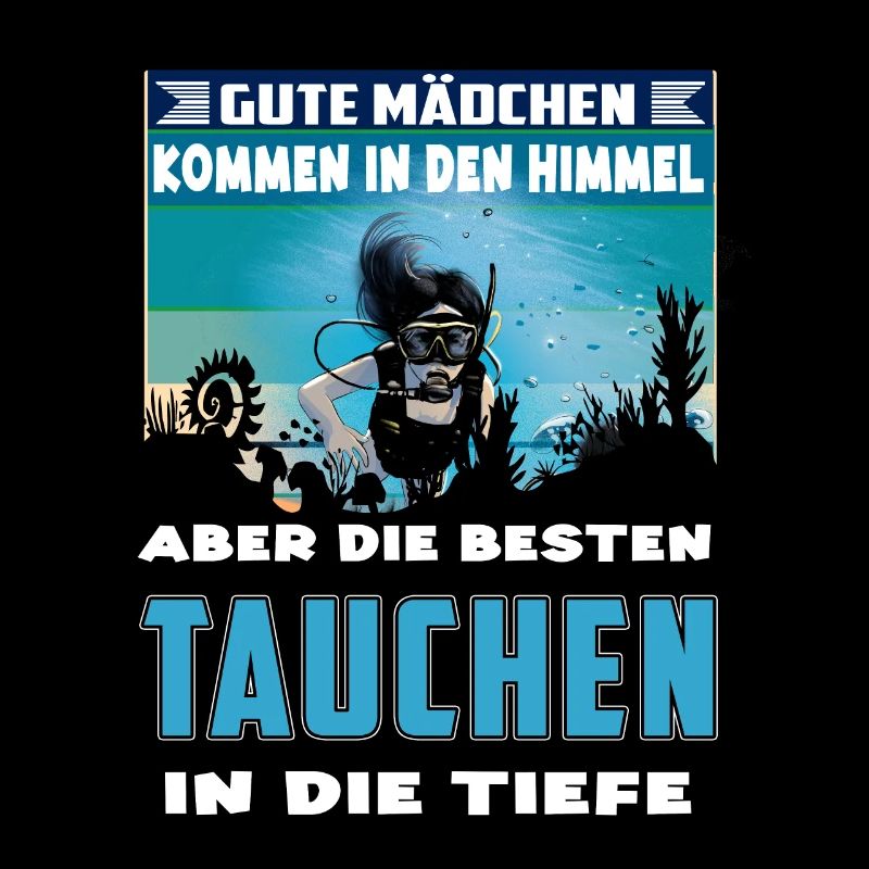 Diving,Tauchen, Mädchen Geschenk