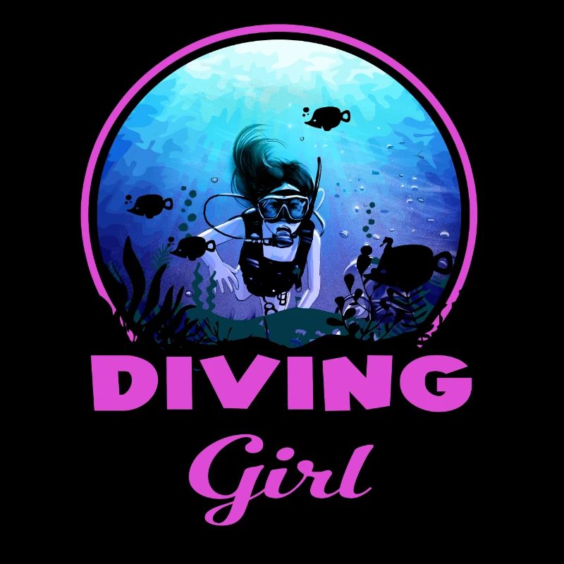 Cadeau de plongée Fille de plongée