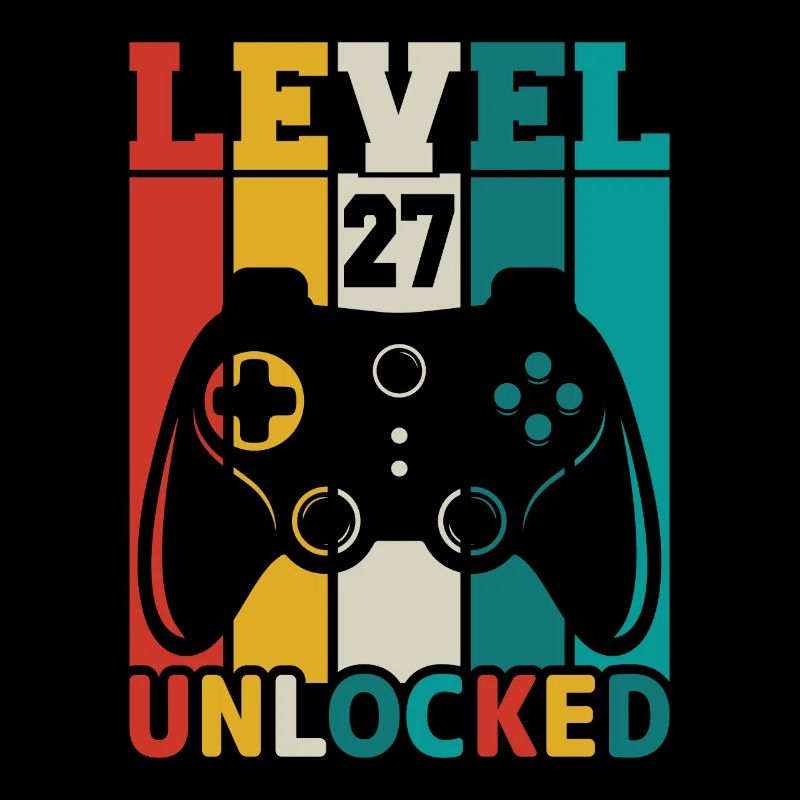27 Jahre 27. Geburtstag Level freigeschaltet Gamin