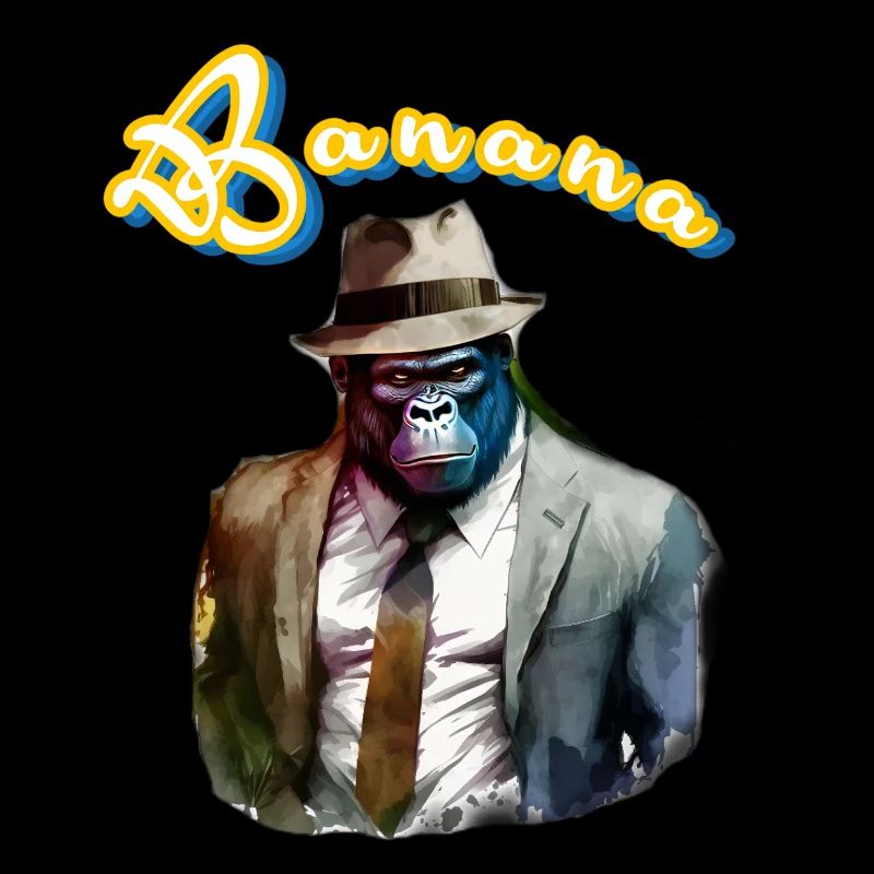 Banana Geschäfts Gorilla