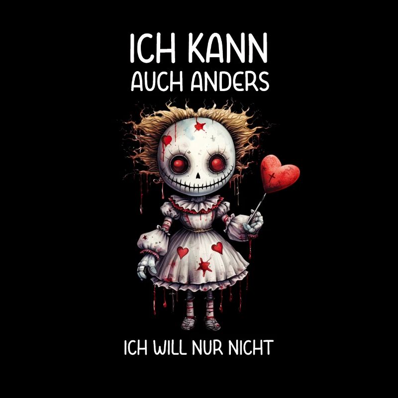 Ich kann auch anders Voodoo Doll Sprüche Gothic