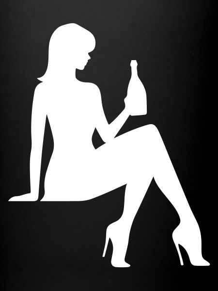 Silhouette de fête femme