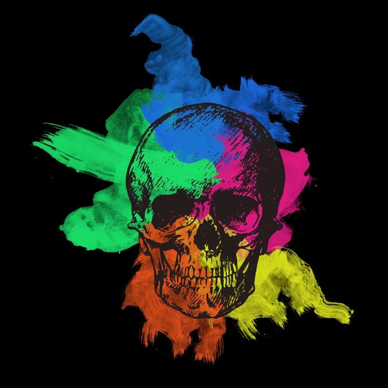 Bunter Totenkopf