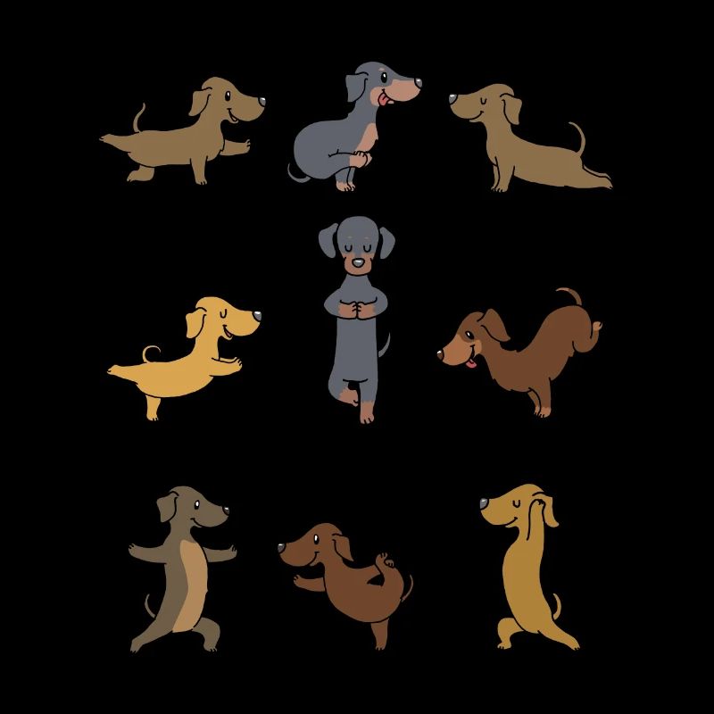 Yogi Namaste cadeau de méditation de yoga teckel